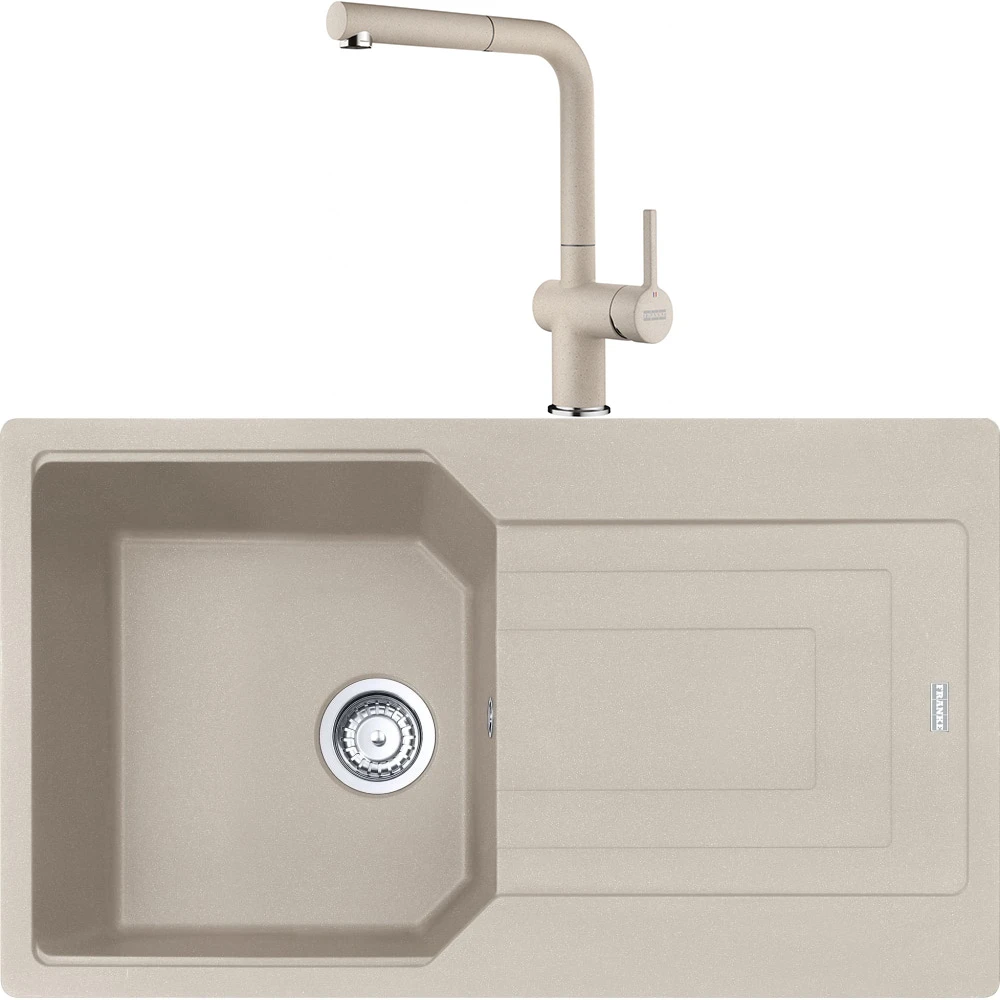 Franke Urban Ubg 611-86 Granit Eviye + Active Plus Doccia 2.0 Armatür (Sahara)