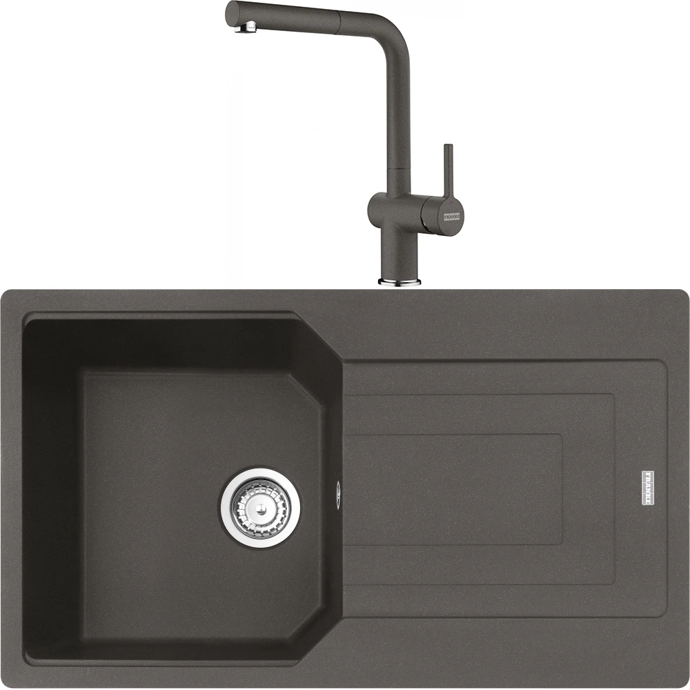 Franke Urban Ubg 611-86 Granit Eviye + Active Plus Doccia 2.0 Armatür (Slate Grey)