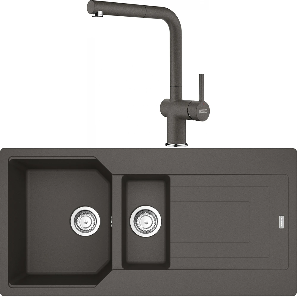 Franke Urban Ubg 651-100 1,5 Gözlü Granit Evye + Active Plus Doccia 2.0 Armatür (Slate Grey)