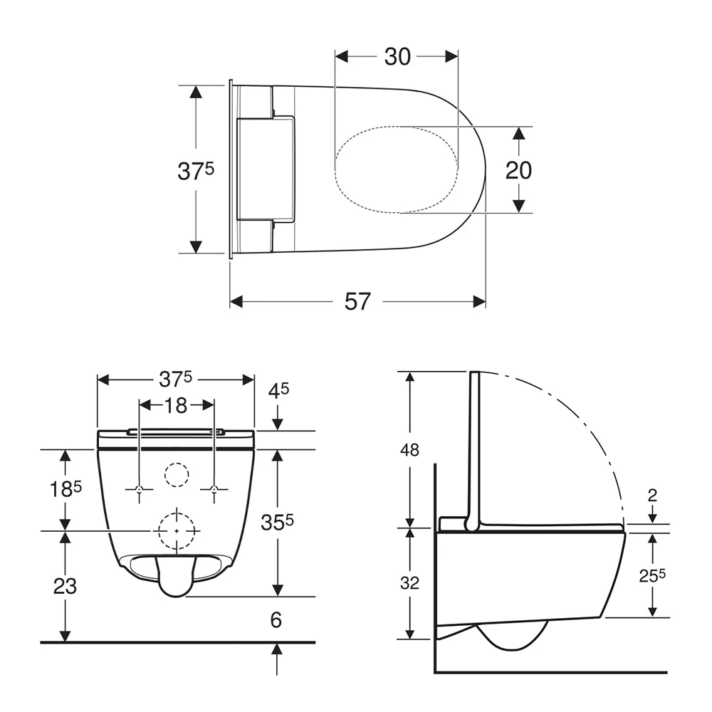 Geberit AquaClean Sela Comfort Parlak Krom Asma Klozet Takımı 2