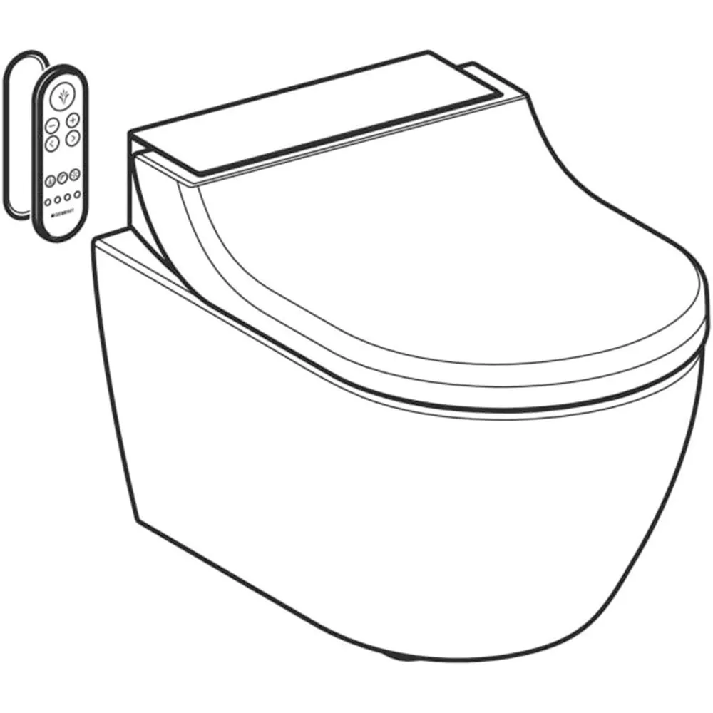 Geberit AquaClean Tuma Comfort Siyah Cam Asma Klozet 2