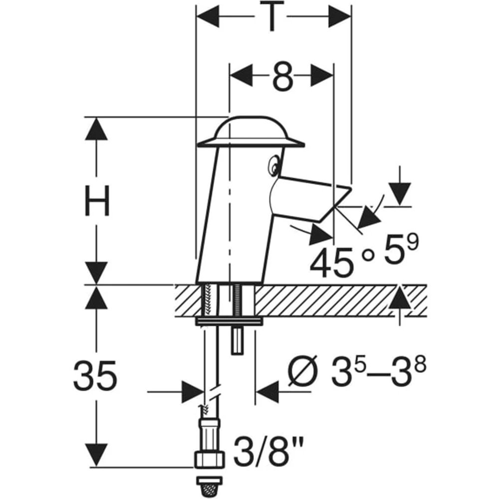 Geberit Bambini Fotoselli Lavabo Bataryası - 577650000 2