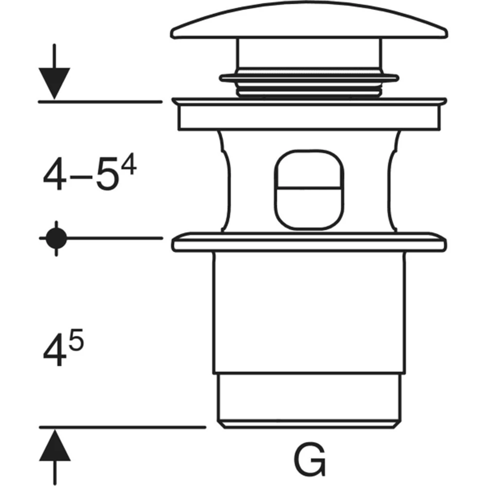 Geberit Parlak Krom Basmalı Süzgeç 2