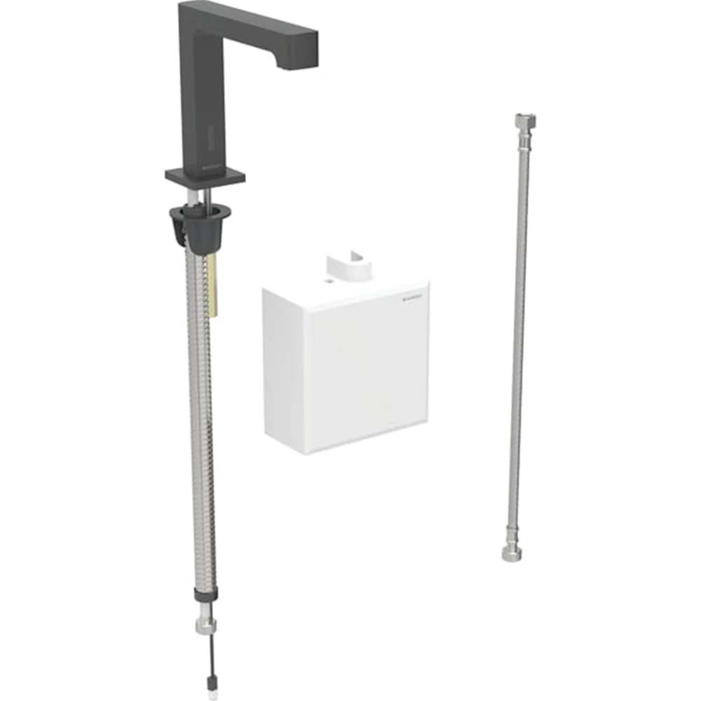 Geberit Brenta Mat Siyah Fotoselli Lavabo Bataryası - 116.175.14.1