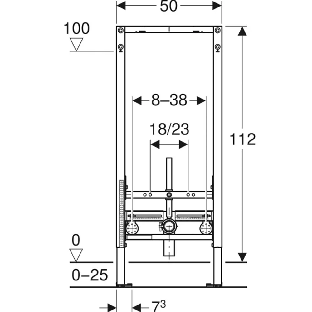 Geberit Duofix 112 Cm Bide İçin Universal Gömme Rezervuar - 111.520.00.2 2