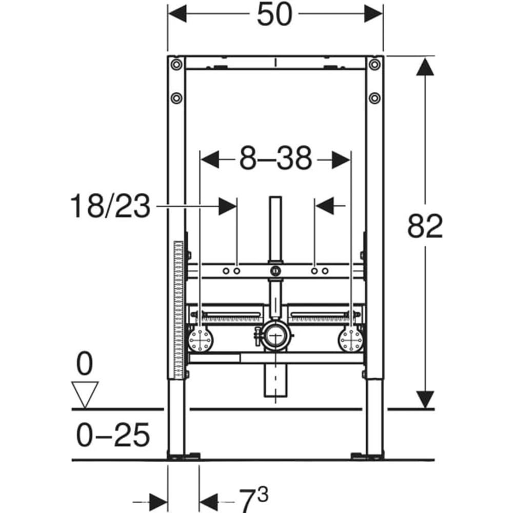Geberit Duofix 82 Cm Bide İçin Universal Gömme Rezervuar - 111.524.00.2 2
