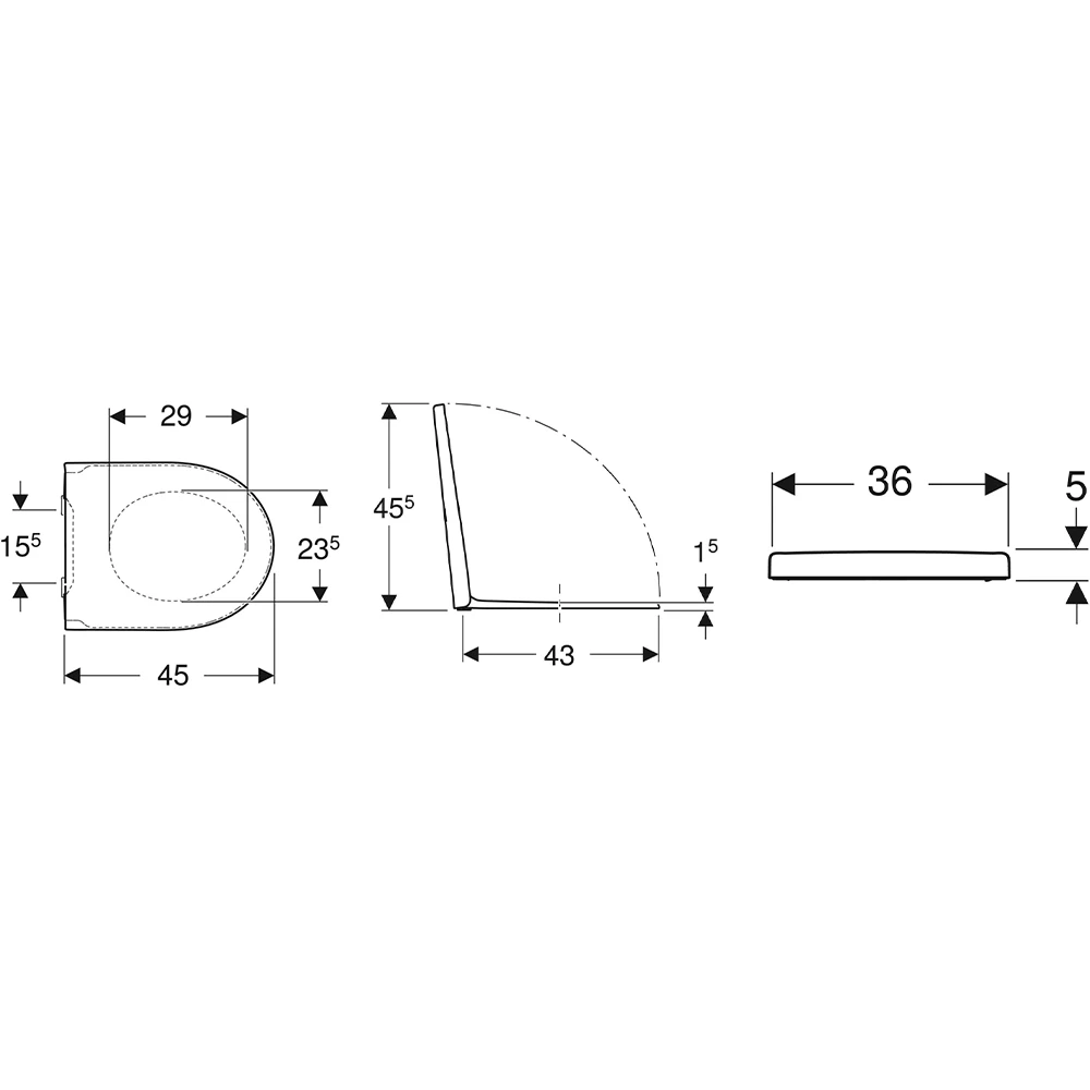 Geberit iCon EasyMount Klozet Kapağı 2