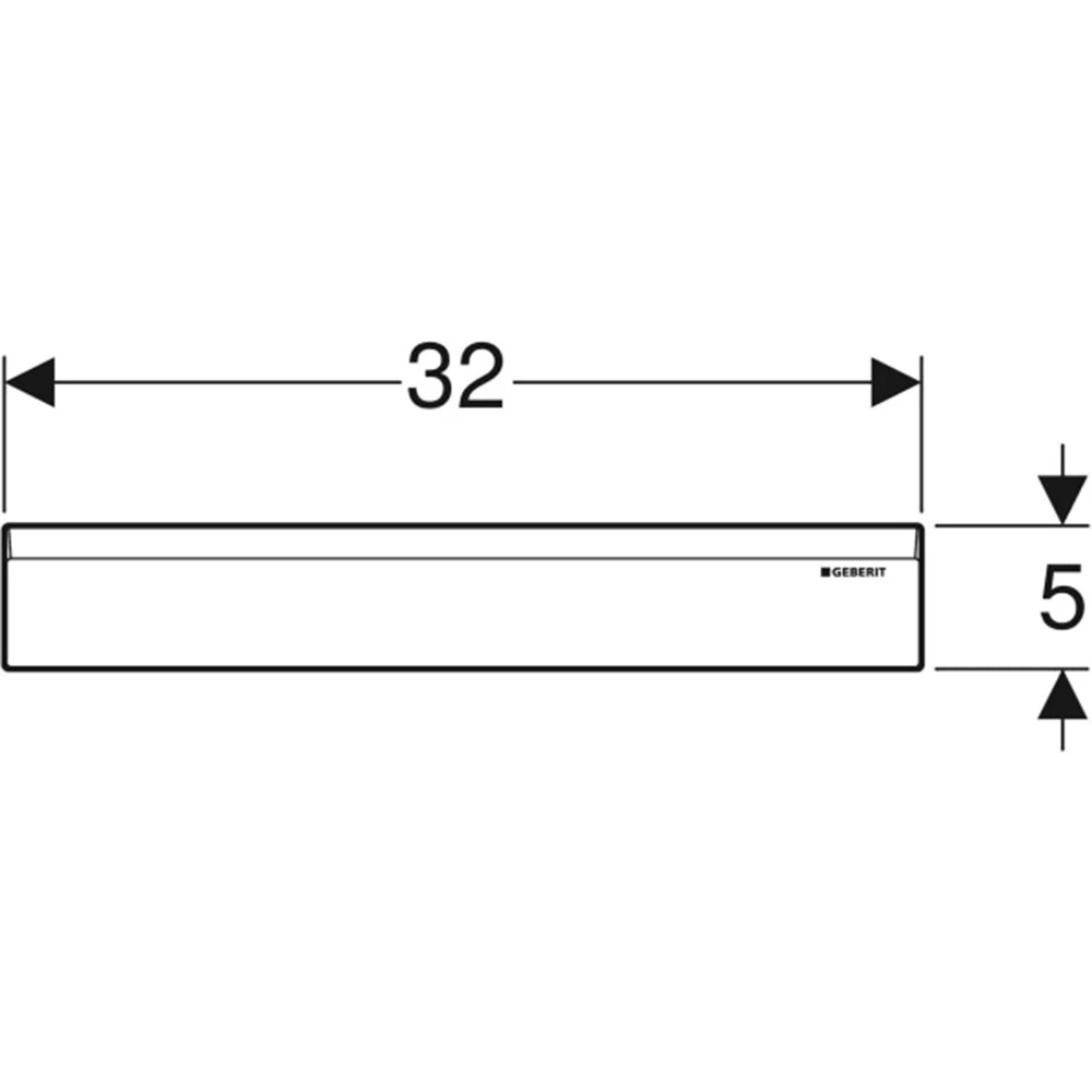 Geberit CleanWall Mat Siyah Duvar Süzgeci Kapağı 2