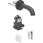 Geberit Piave Mat Siyah Ankastre Fotoselli Lavabo Bataryası - 116.265.14.1