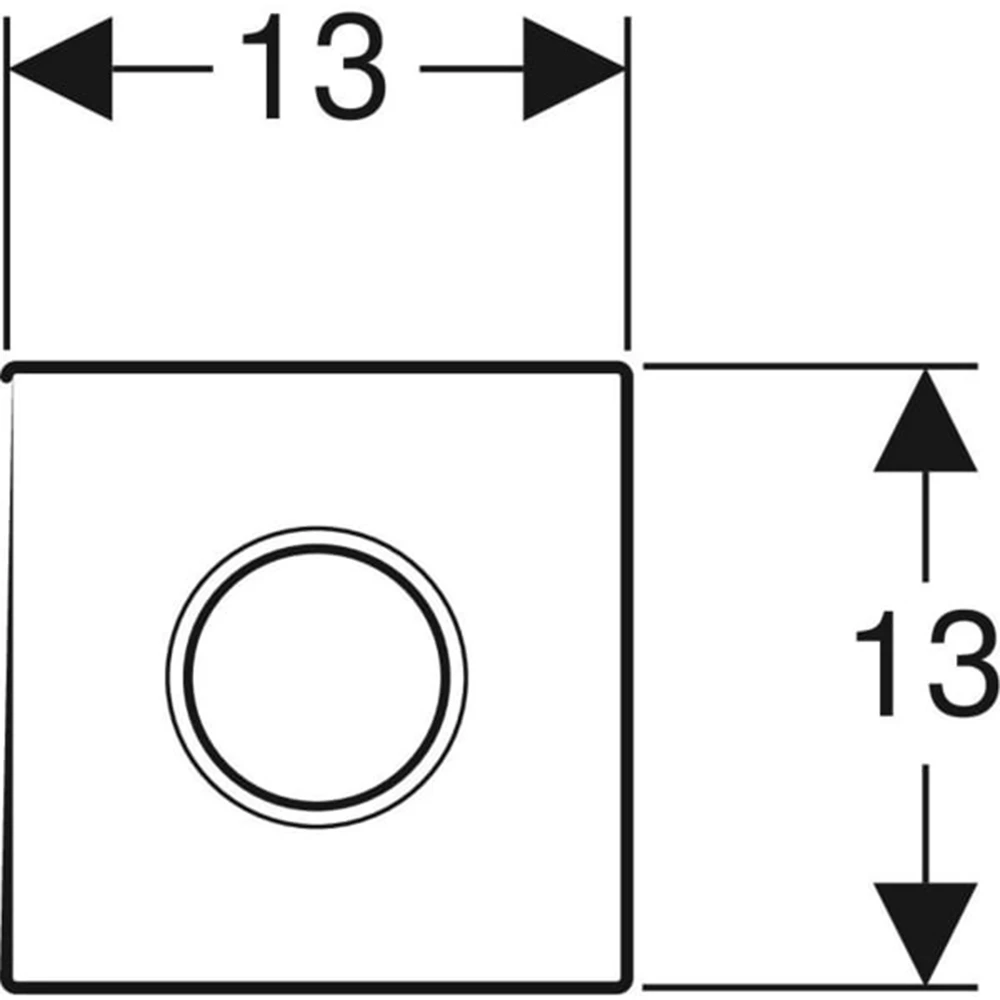 Geberit Sigma10 Siyah-Parlak Krom Fotoselli Pisuvar Kumanda Kapağı 2