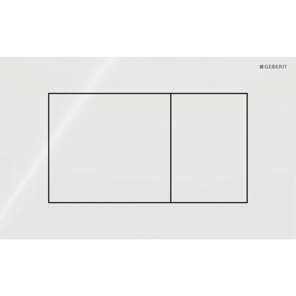 Geberit Sigma40 Beyaz Cam Kumanda Kapağı -115.629.QF.1