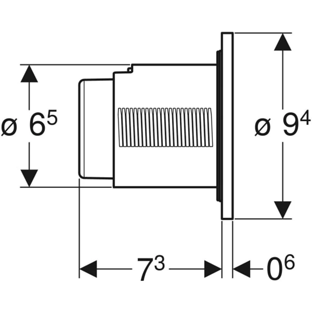 Geberit Type01 Beyaz Kumanda Kapağı 2