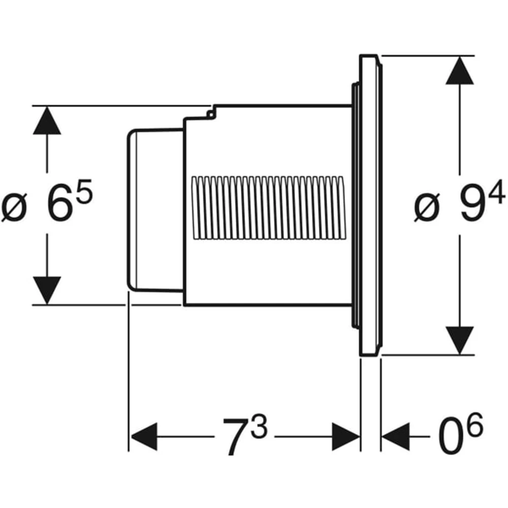 Geberit Type10 Mat Siyah Kumanda Kapağı 2