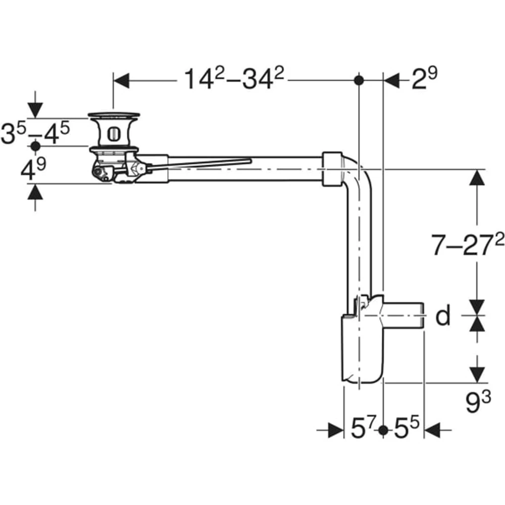 Geberit Yer Tasaruflu Lavabo Gideri 2