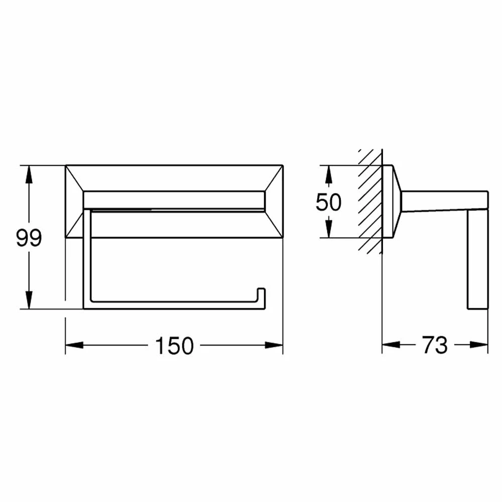 Grohe Allure Brilliant Tuvalet Kağıtlığı - 40898000 2