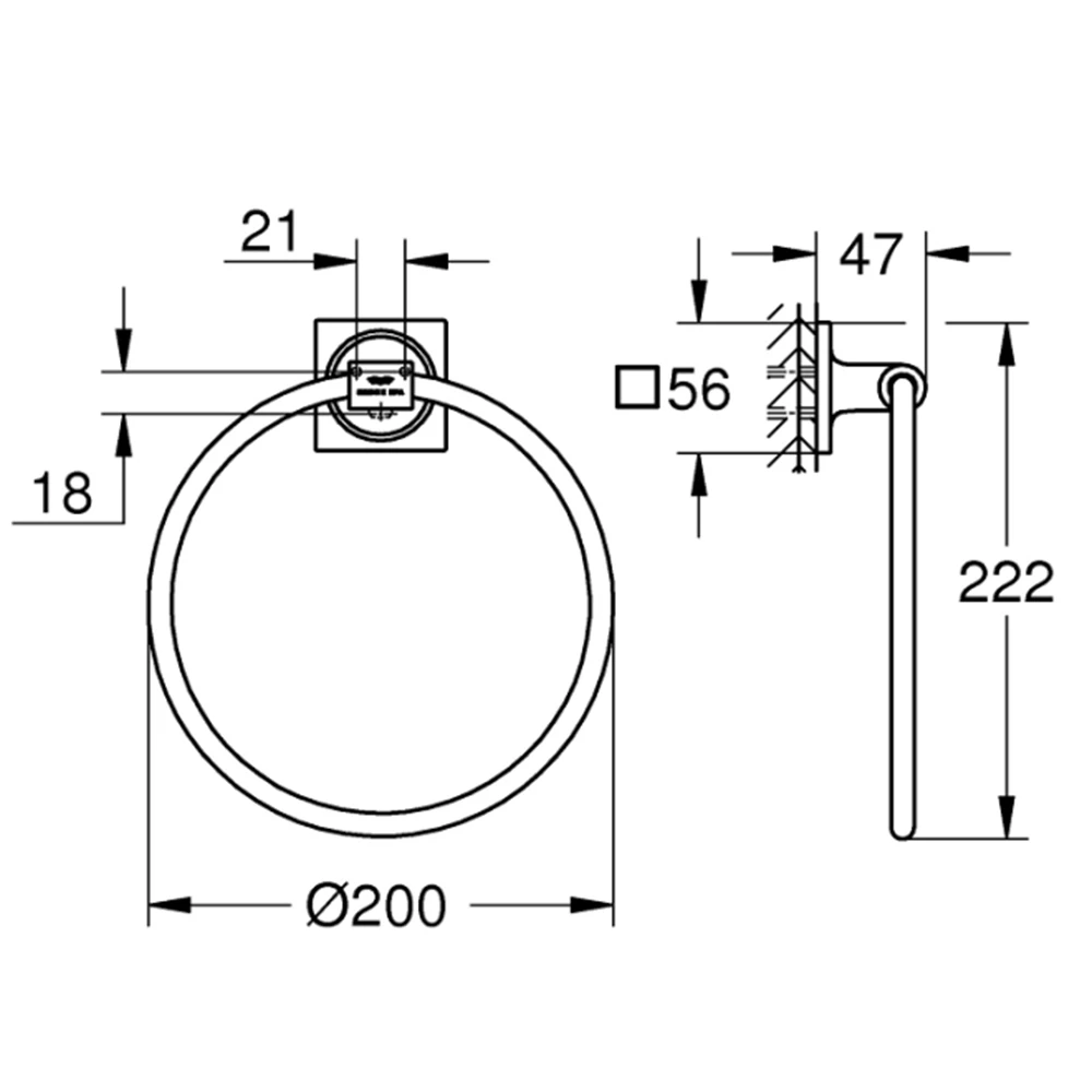 Grohe Allure New Halka Havluluk - 40339001 2
