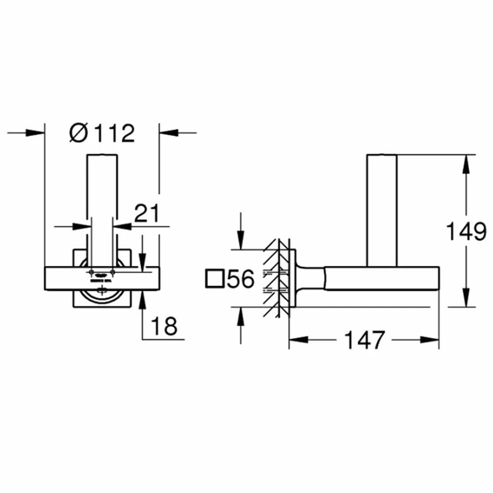 Grohe Allure New Yedek Tuvalet Kağıtlığı - 40956001 2