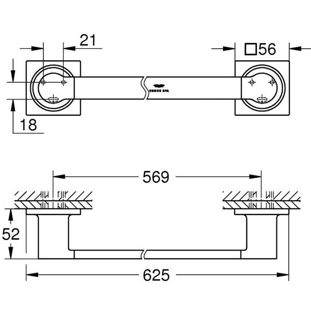 Grohe Allure Rose Havluluk - 40341DL1 2