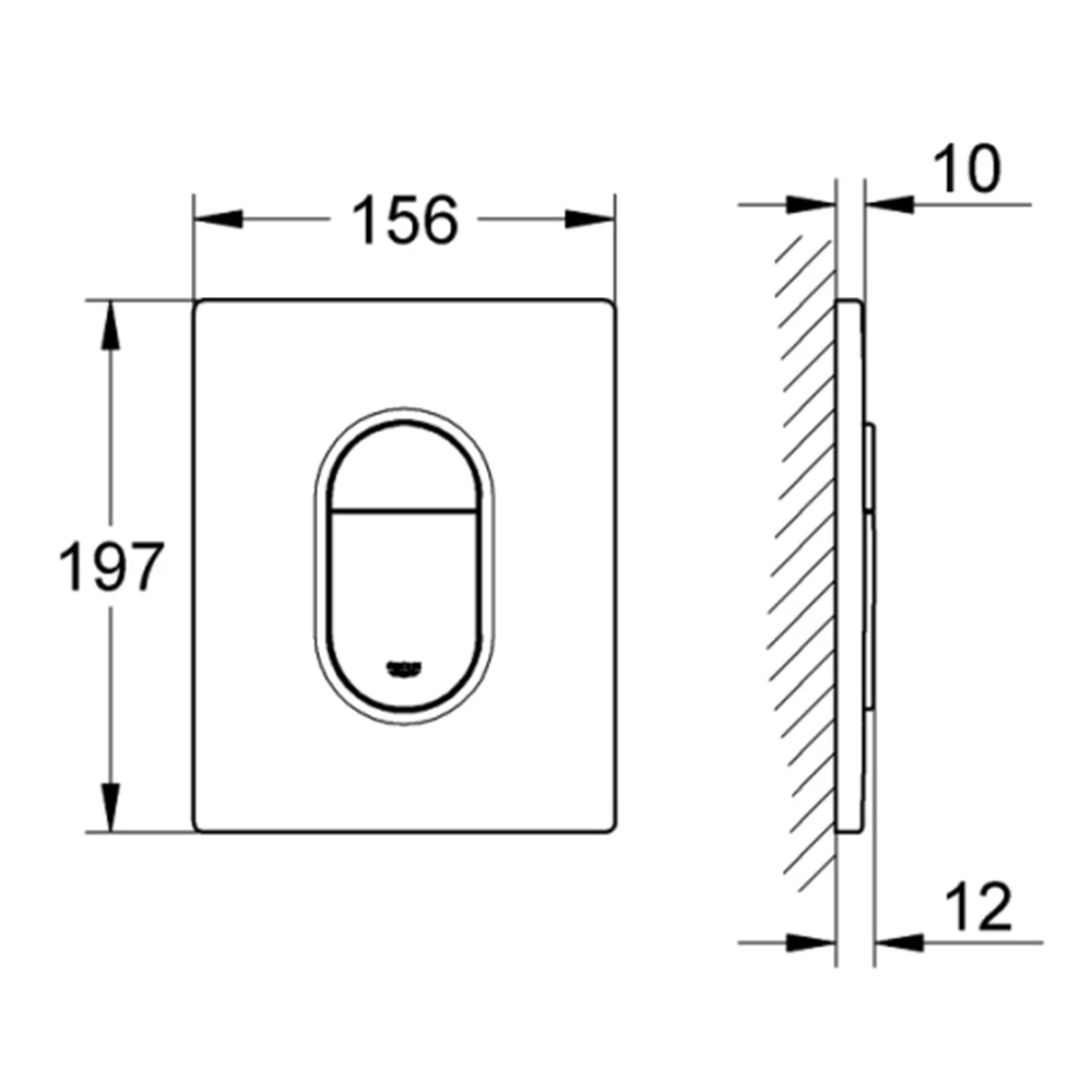 Grohe Arena Cosmopolitan Siyah Kumanda Paneli - 38844KV0 2