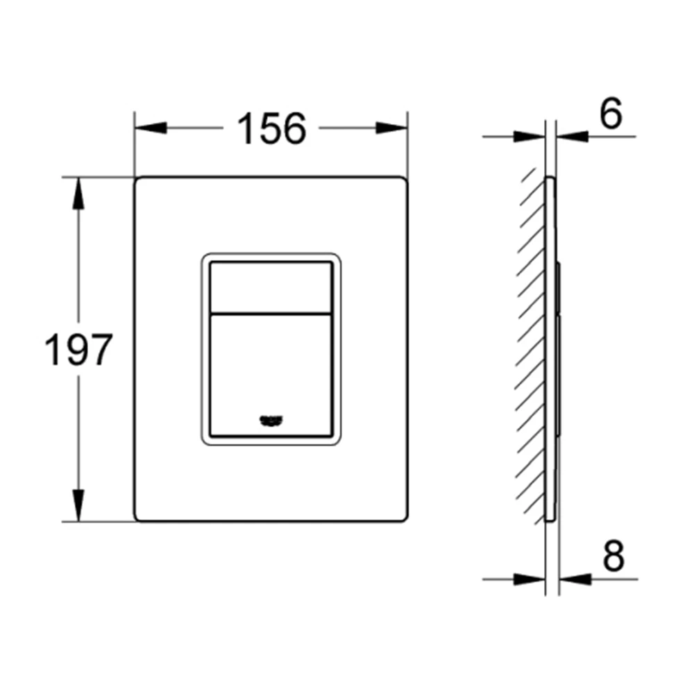 Grohe Arena Cosmopolitan Siyah Kumanda Paneli - 38845KS0 2