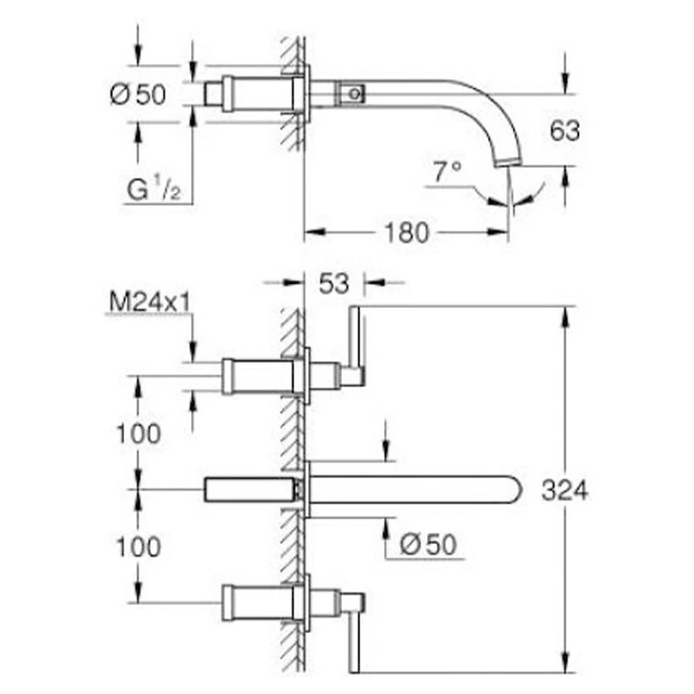 Grohe Atrio New Classic 3 Delikli Lavabo Bataryası - 20662000 2
