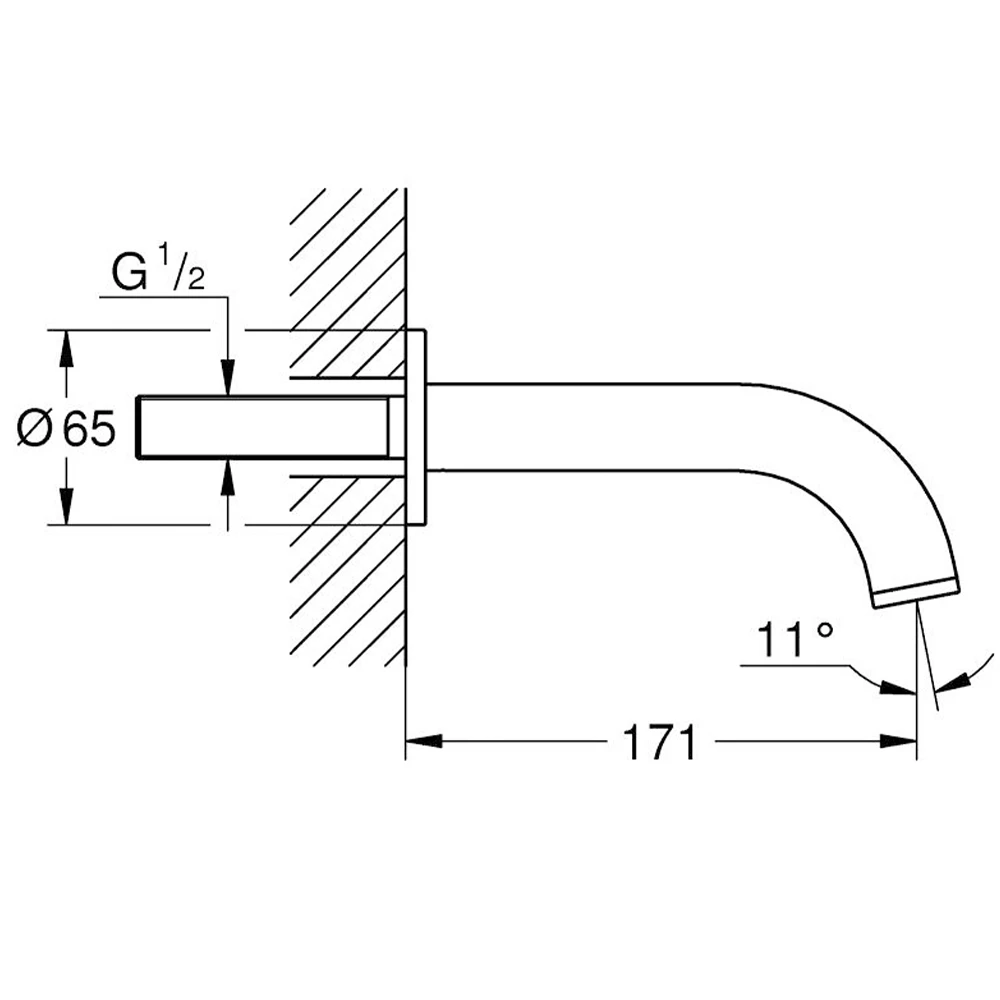 Grohe Atrio New Classic Fırçalı Sert Grafik Çıkış Ucu - 13487AL0 2