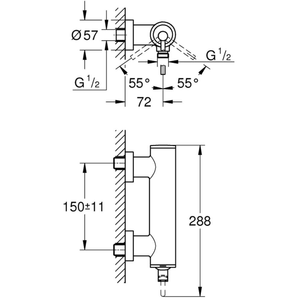 Grohe Atrio Tek Kumandalı Duş Bataryası - 32650DC3 2