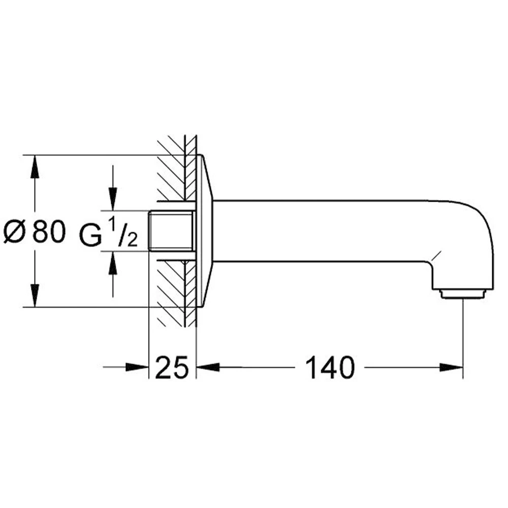 Grohe BauClassic Çıkış Ucu - 13258000 2
