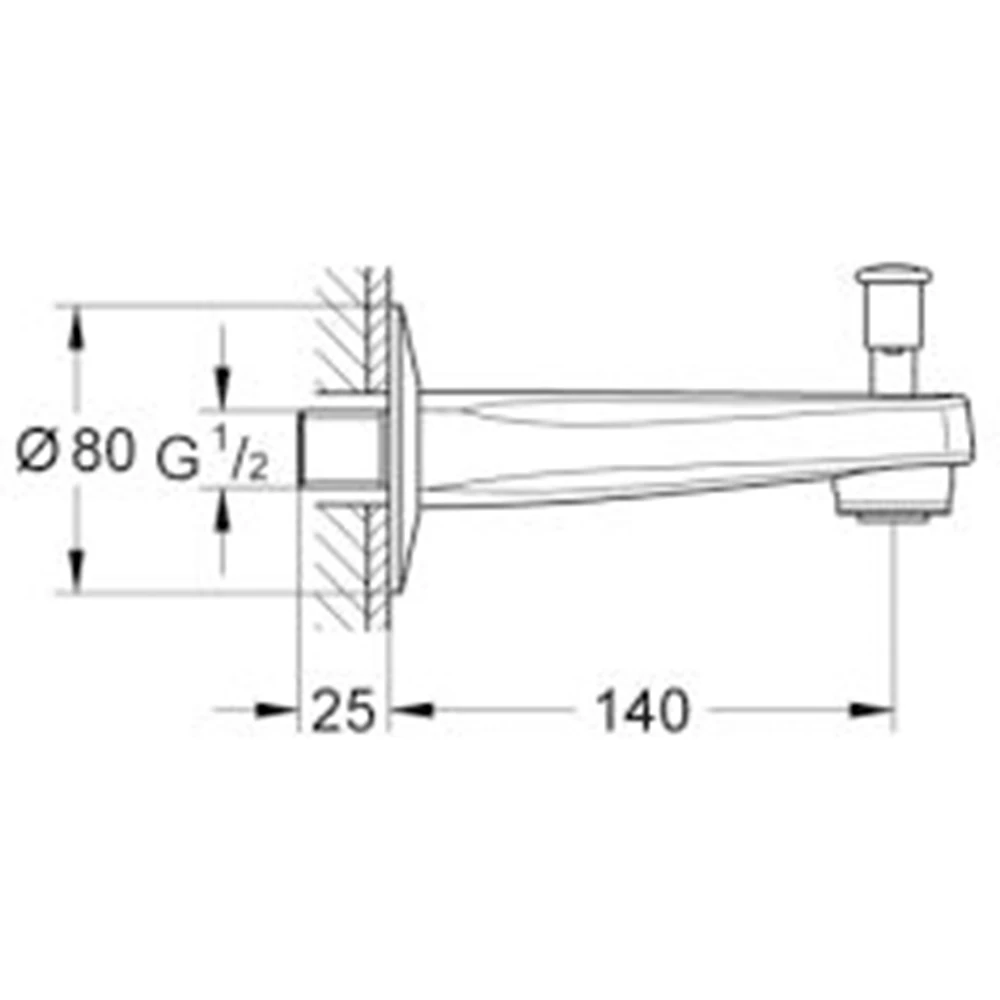 Grohe BauContemporary Çıkış Ucu - 13254000 2