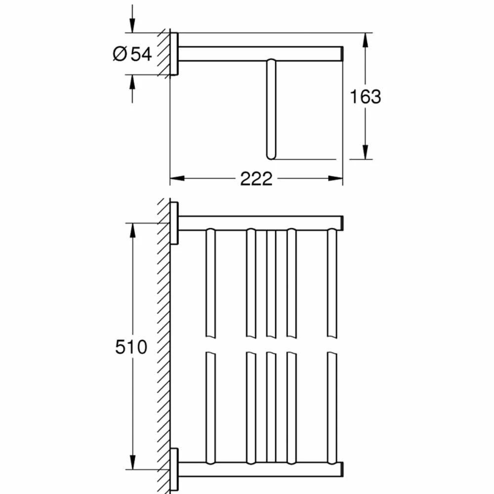 Grohe BauCosmopolitan Banyo Havluluğu - 40462001 2