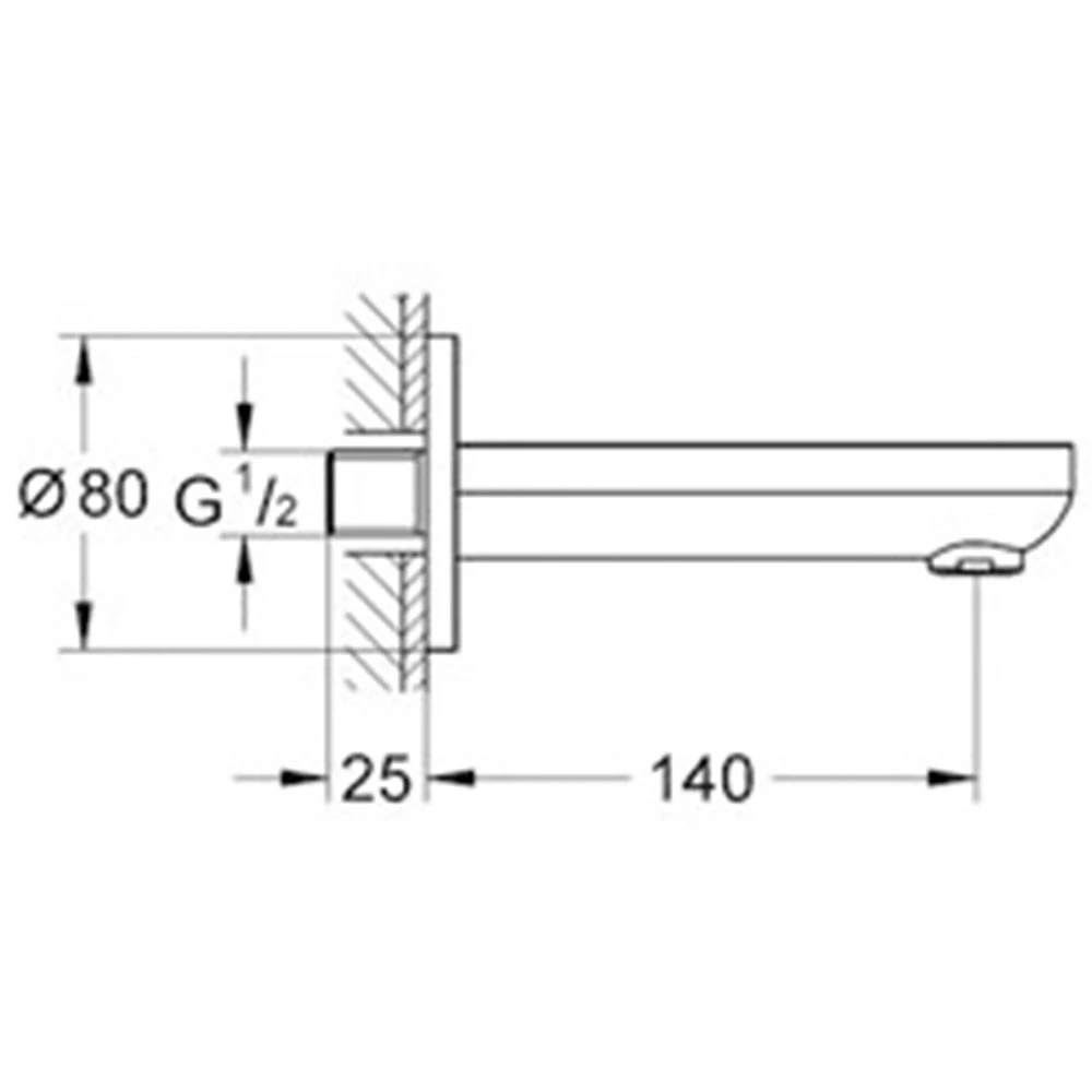 Grohe BauCosmopolitan Çıkış Ucu - 13255000 2