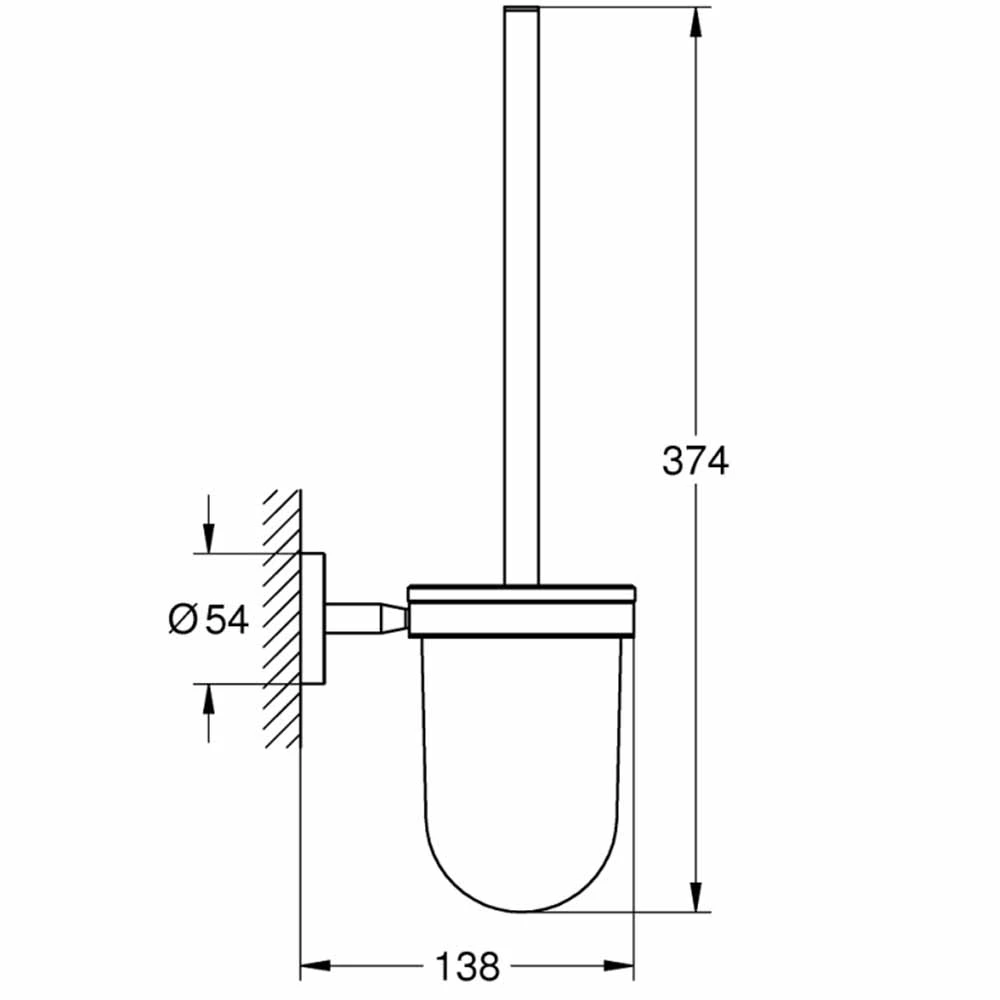 Grohe BauCosmopolitan Tuvalet Fırçası Seti - 40463001 2
