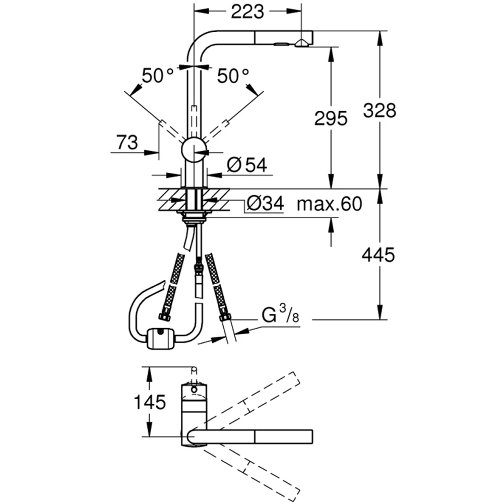 Grohe Concetto New Tek Kumandalı Eviye Bataryası - 30505000 2