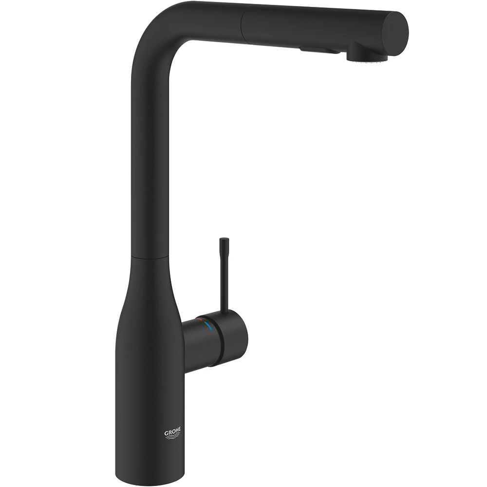 Grohe Concetto New Tek Kumandalı Siyah Eviye Bataryası - 30504KF0