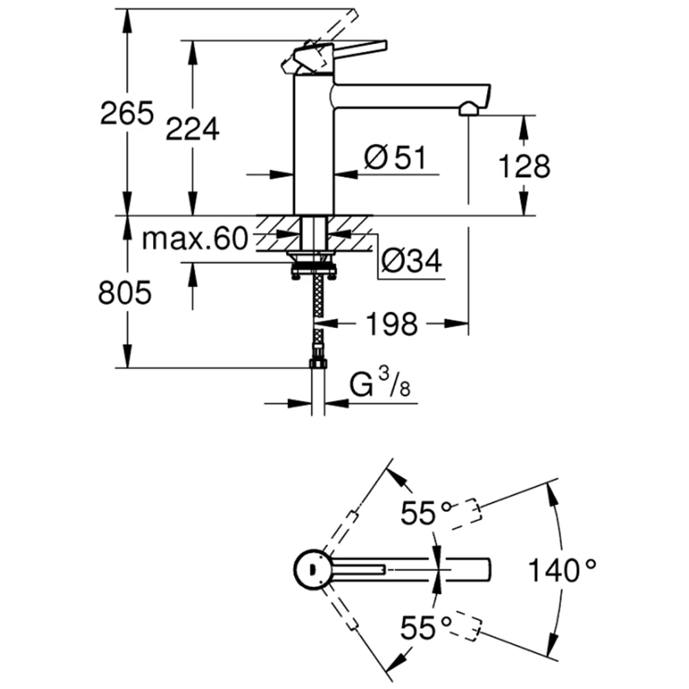Grohe Concetto Tek Kumandalı Eviye Bataryası - 31210001 2