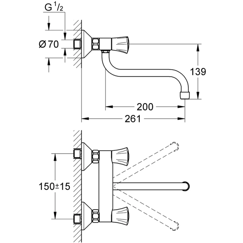 Grohe Costa L Duvardan Eviye Bataryasi - 31187001 2