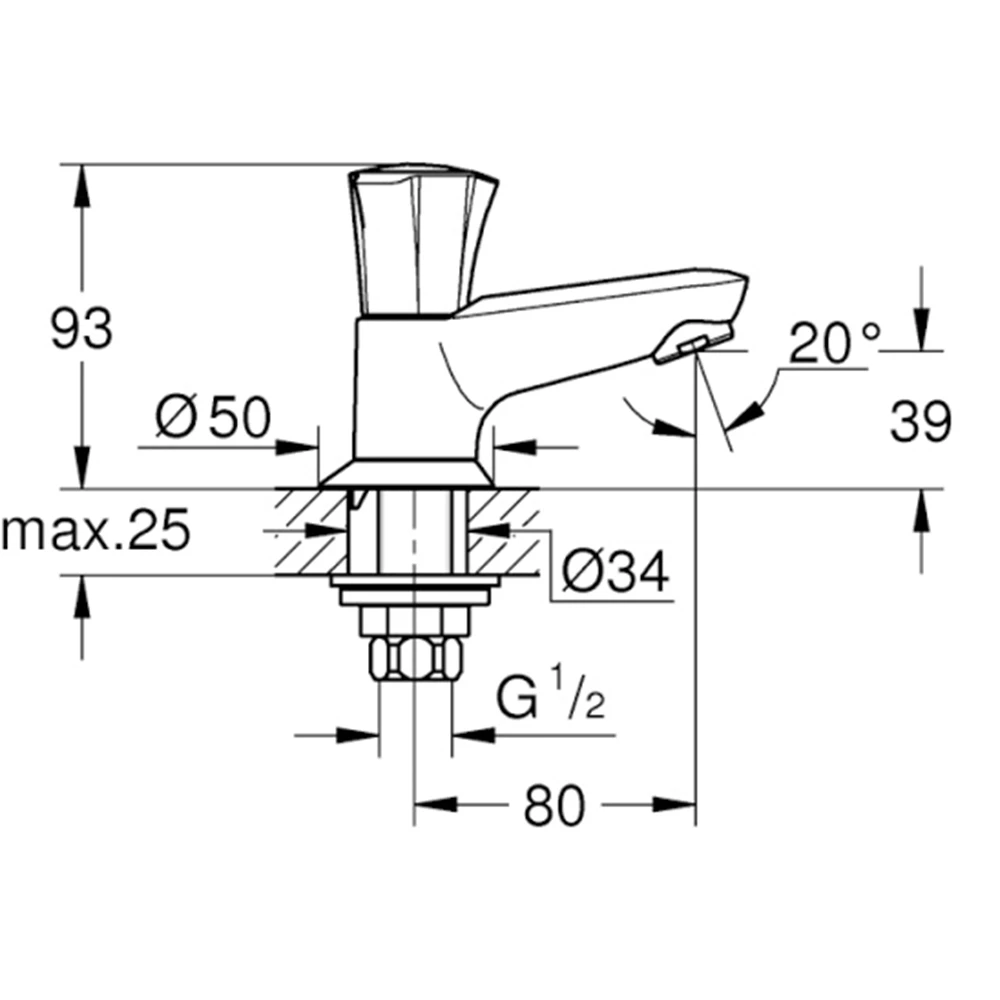 Grohe Costa L Lavabo Musluğu - 20404001 2