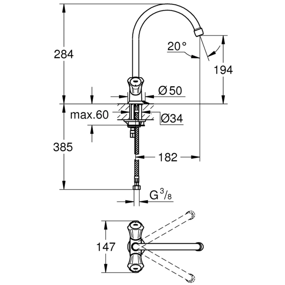 Grohe Costa L Tek Delikli Mutfak Bataryası - 31812001 2