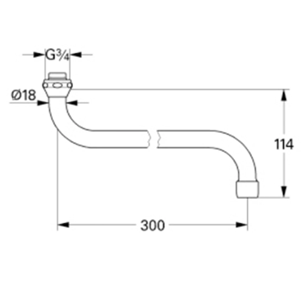 Grohe Döner Boru Çıkış Ucu - 13017000 2