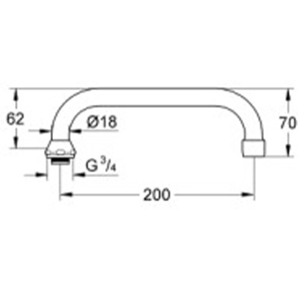 Grohe Döner Boru Çıkış Ucu - 13028000 2