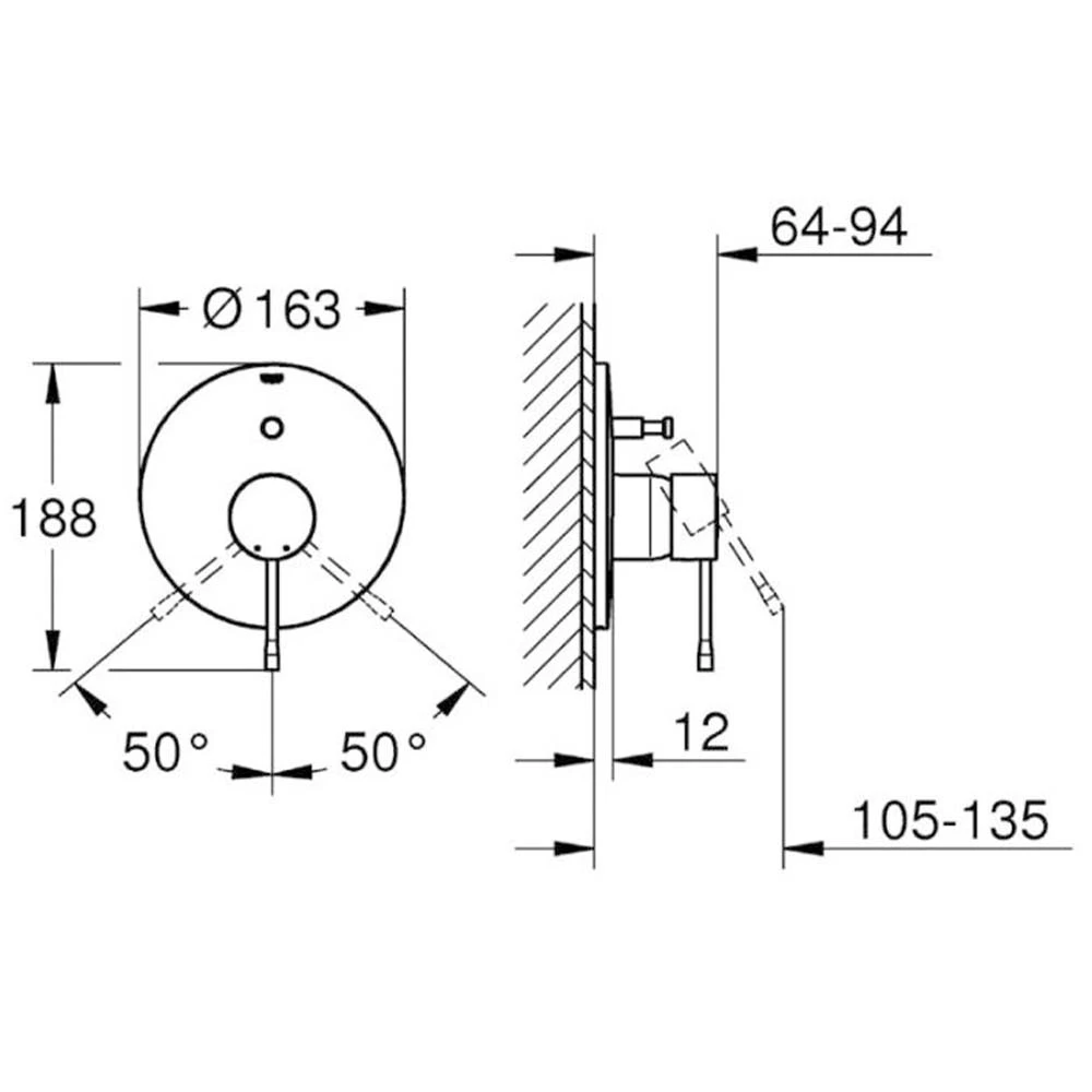 Grohe Essence New Ankastre Banyo-Duş Bataryası - 19285001 2