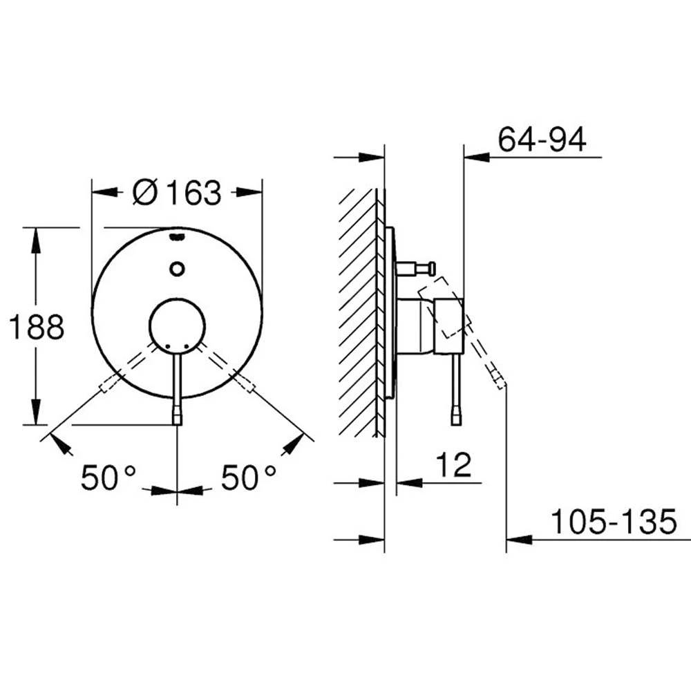 Grohe Essence New Rose Gold Ankastre Banyo Bataryası - 19285DA1 2