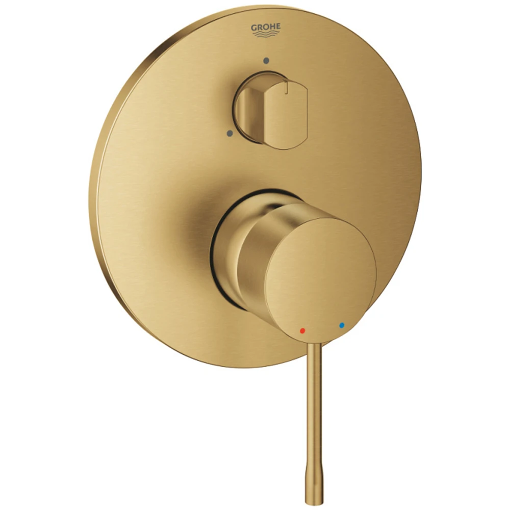 Grohe Essence New Tek Kumandalı 3 Yönlü Altın Banyo Bataryası - 24169GN1