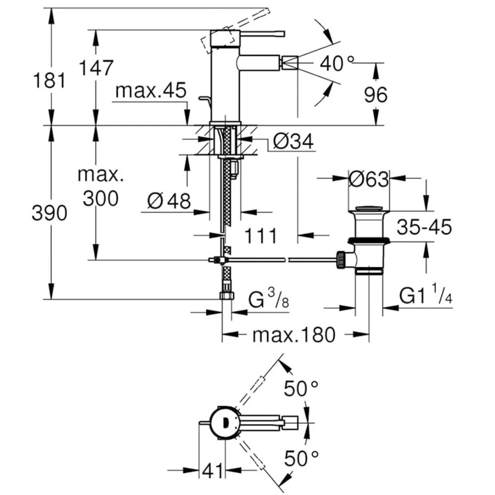Grohe Essence New Tek Kumandalı Lavabo Bataryası - 24178DC1 2