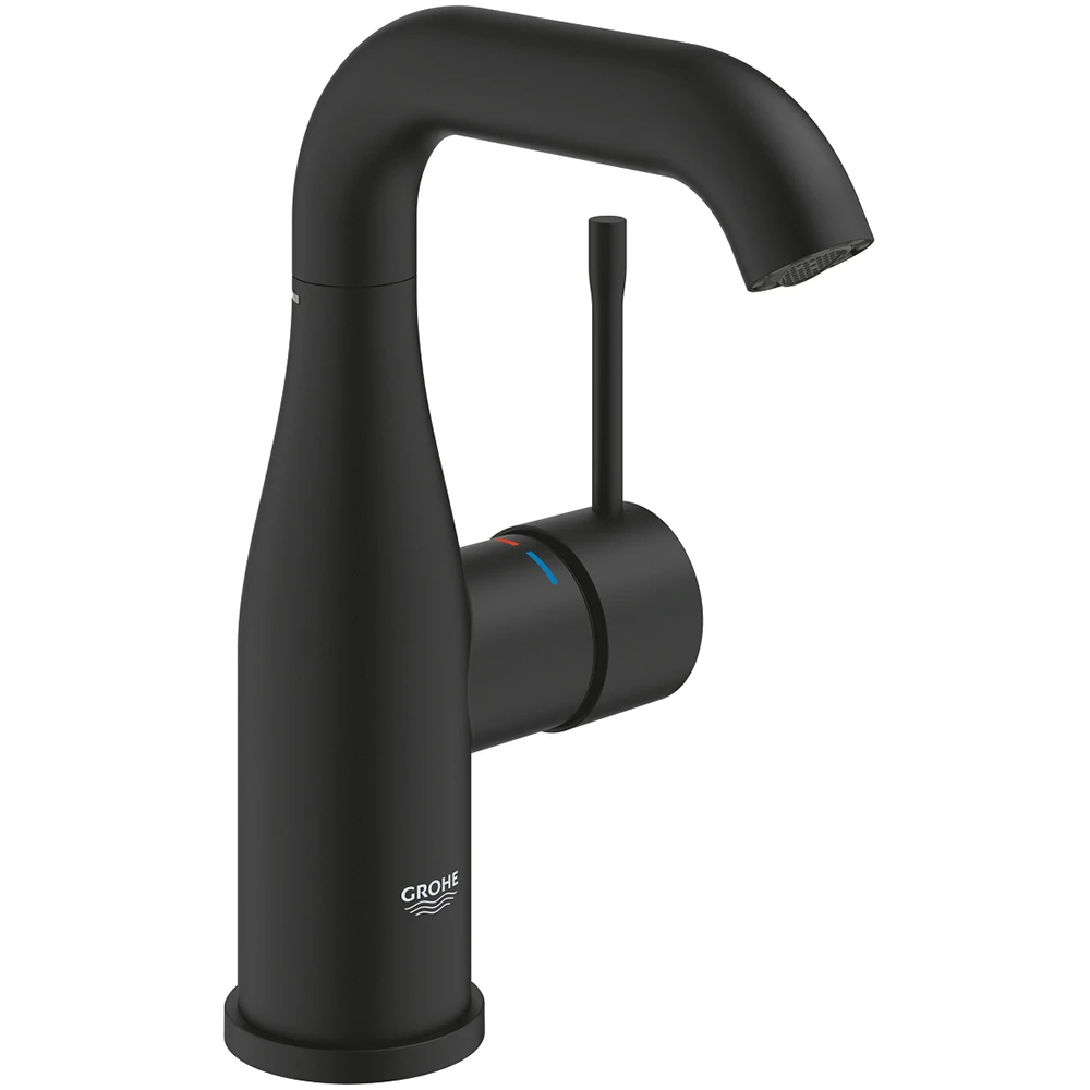 Grohe Essence New Tek Kumandalı Siyah Lavabo Bataryası - 24176KF1