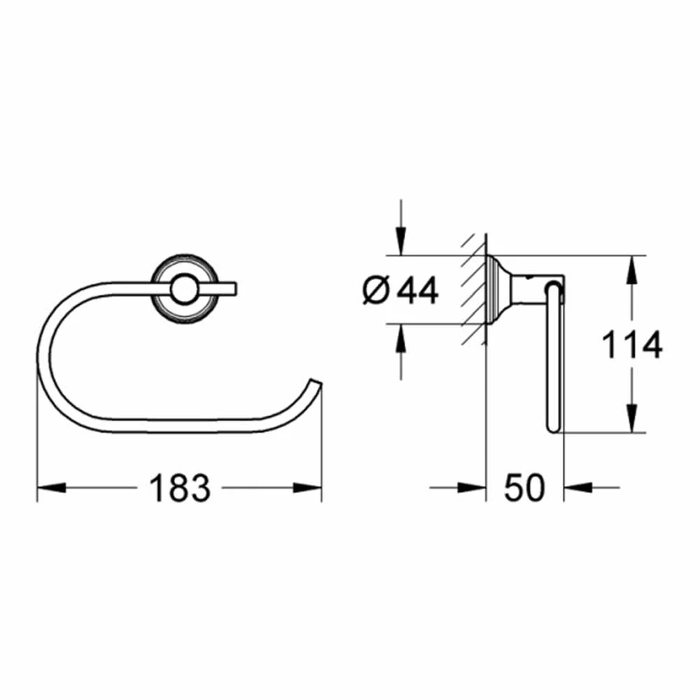 Grohe Essentials Authentic Tuvalet Kağıtlığı - 40657001 2