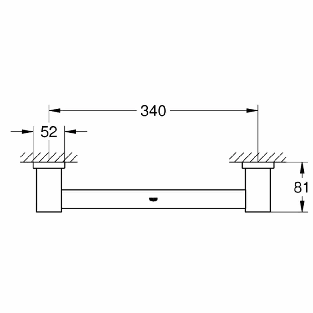 Grohe Essentials Cube New Banyo Tutamağı - 40514001 2