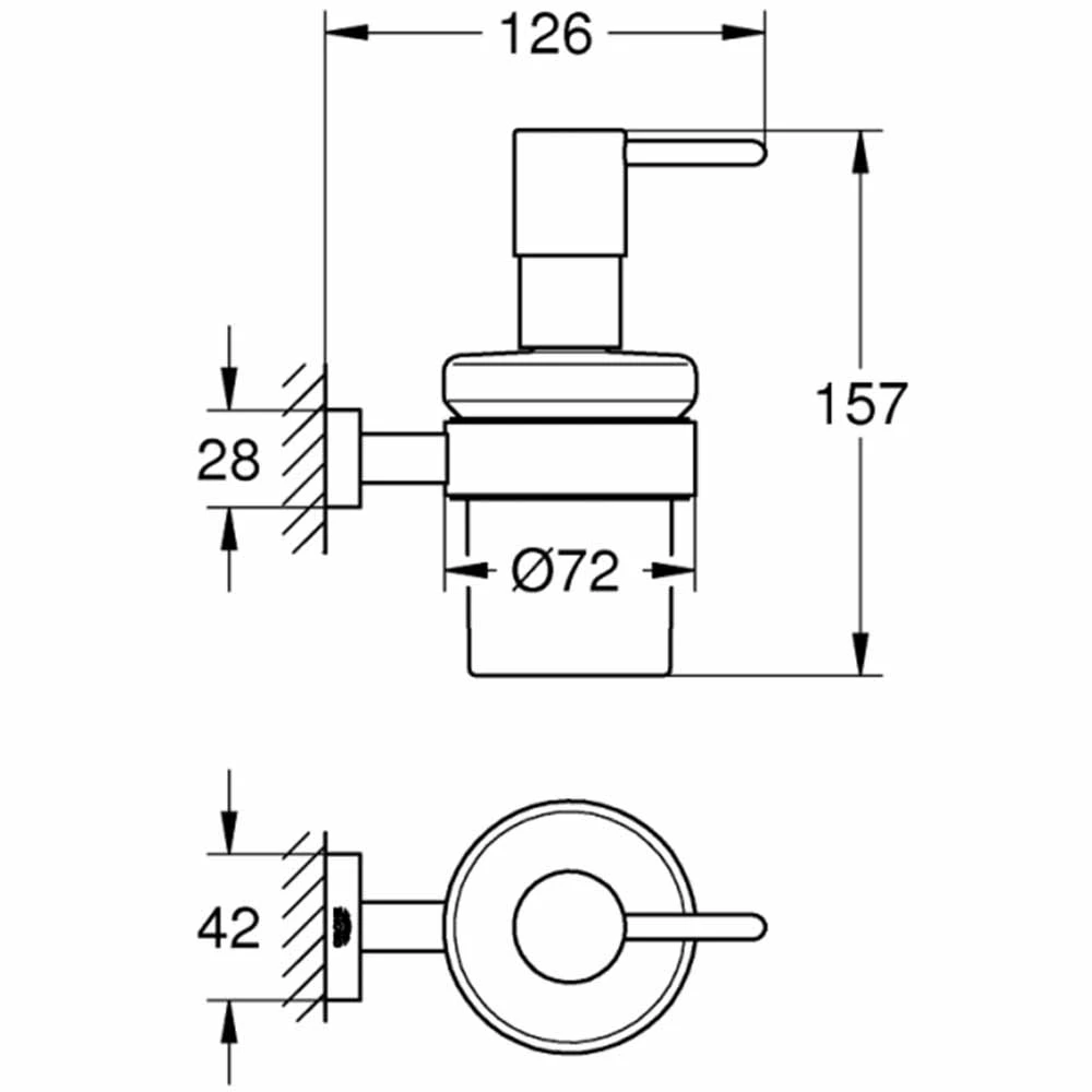 Grohe Essentials Cube New Sıvı Sabunluk - 40756001 2
