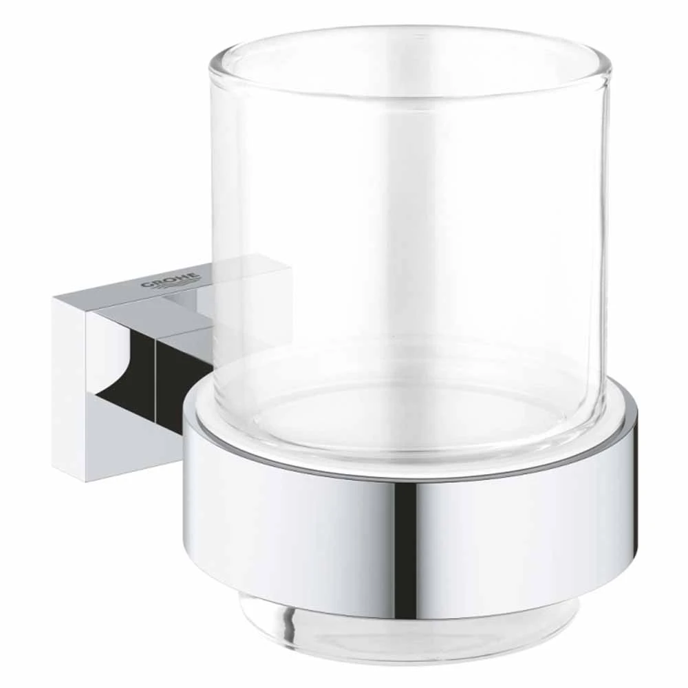 Grohe Essentials Cube New Tutamaçlı Cam Fırçalık - 40755001