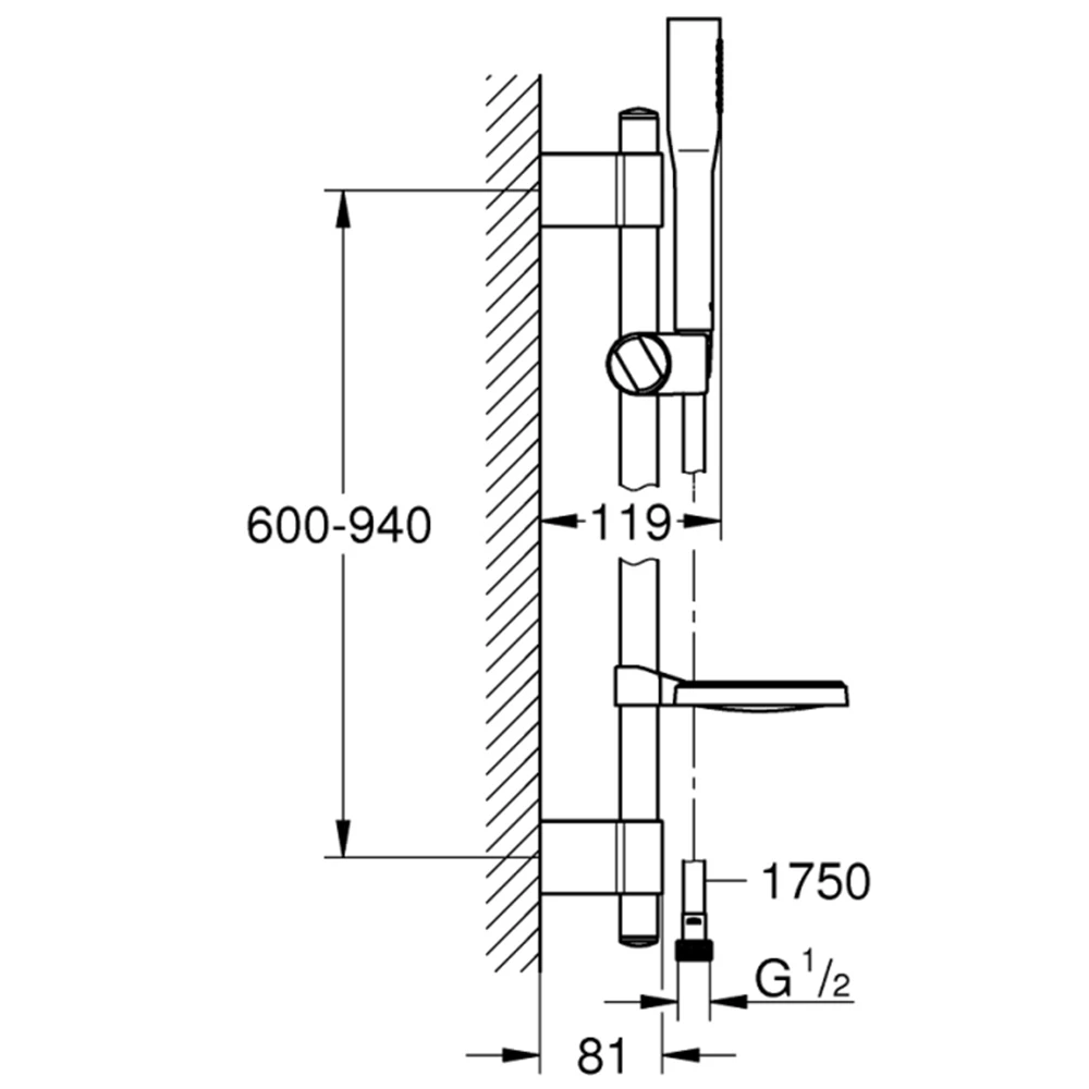 Grohe Euphoria Cosmopolitan Sürgülü Duş Seti - 27368000 2